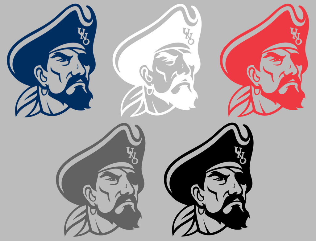 New Orleans Privateers Retro Throwback Logo Premium DieCut Vinyl Decal PICK COLOR & SIZE