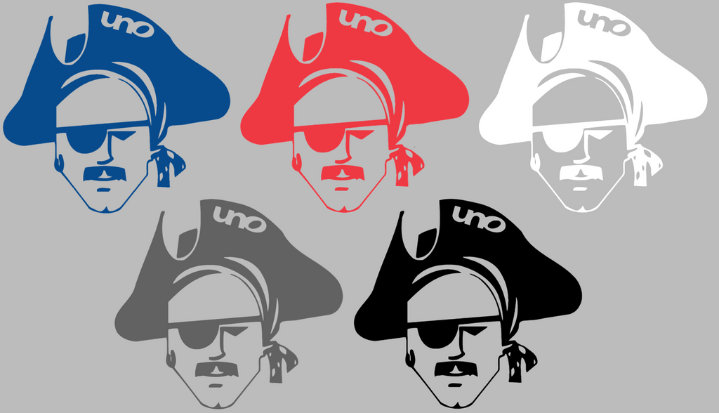 New Orleans Privateers Retro Throwback Logo Premium DieCut Vinyl Decal PICK COLOR & SIZE