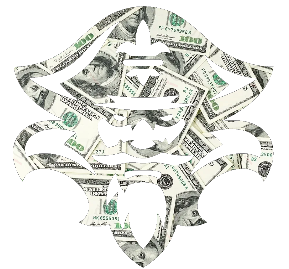 New Orleans Privateers Team Logo Money Print Premium DieCut Vinyl Decal PICK SIZE