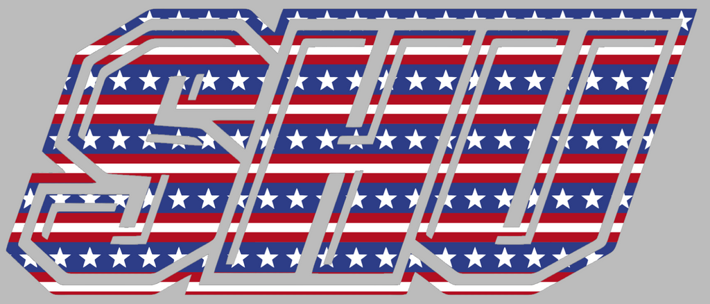 Sacred Heart Pioneers Team Logo Stars & Stripes USA American Flag Vinyl Decal PICK SIZE