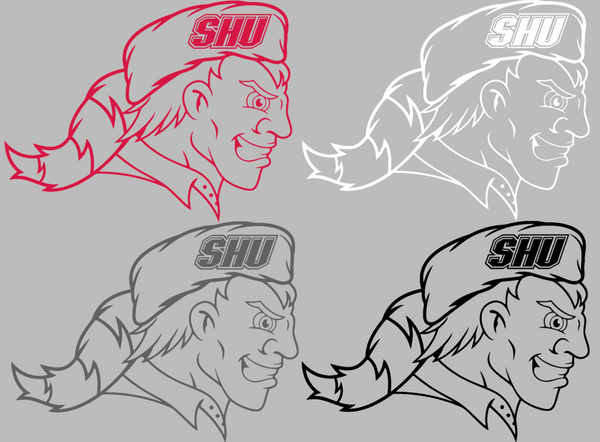 Sacred Heart Pioneers Mascot Logo Premium DieCut Vinyl Decal PICK COLOR & SIZE