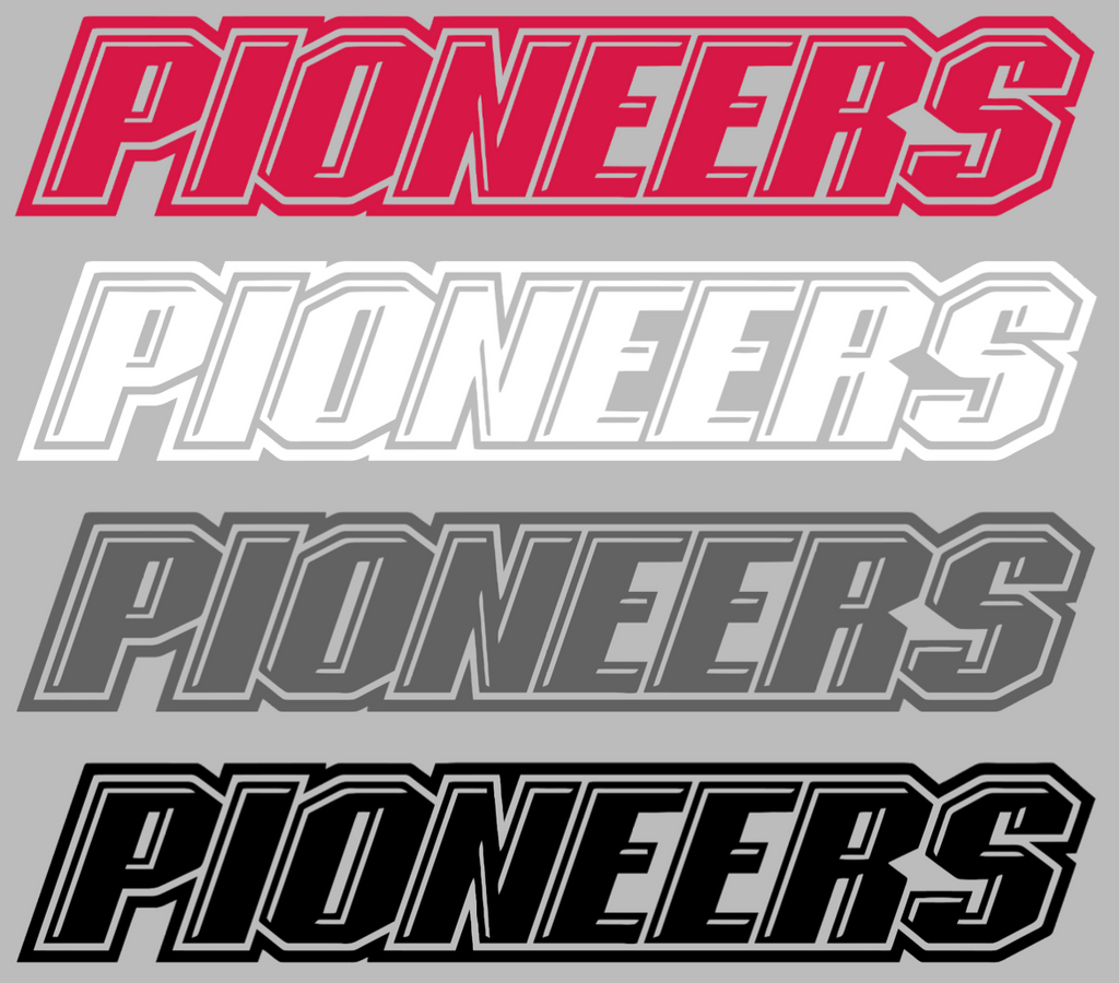 Sacred Heart Pioneers Team Name Logo Premium DieCut Vinyl Decal PICK COLOR & SIZE