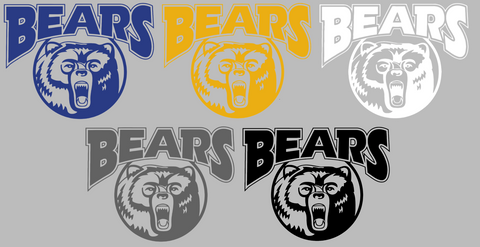 Northern Colorado Bears Retro Throwback Logo Premium DieCut Vinyl Decal PICK COLOR & SIZE