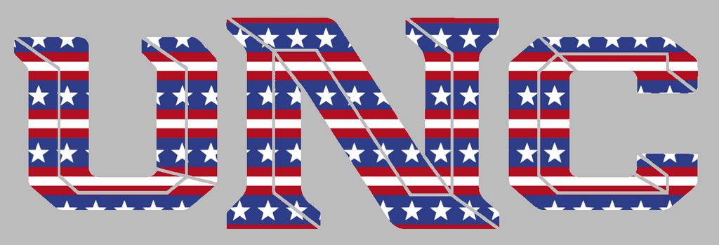 Northern Colorado Bears Team Logo Stars & Stripes USA American Flag Vinyl Decal PICK SIZE