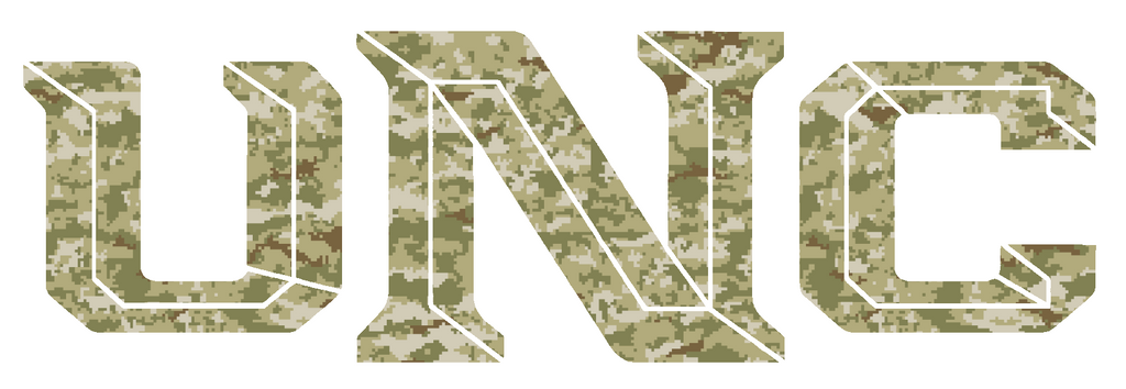 Northern Colorado Bears Team Logo Salute to Service Camouflage Camo Vinyl Decal PICK SIZE