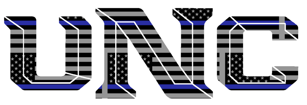 Northern Colorado Bears Team Logo Thin Blue Line American Flag Premium DieCut Vinyl Decal PICK SIZE