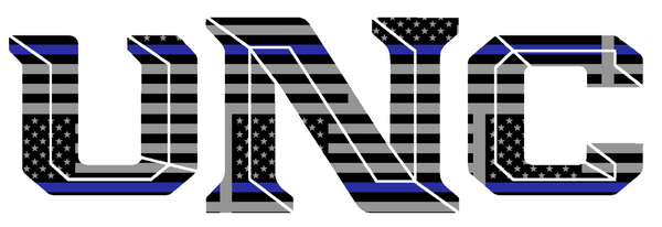 Northern Colorado Bears Team Logo Thin Blue Line American Flag Premium DieCut Vinyl Decal PICK SIZE