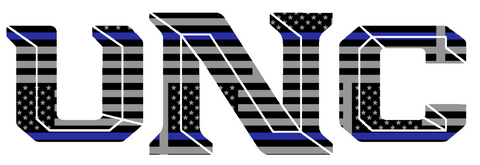 Northern Colorado Bears Team Logo Thin Blue Line American Flag Premium DieCut Vinyl Decal PICK SIZE