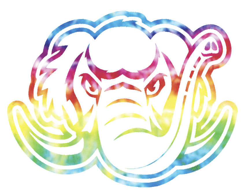 Purdue Fort Wayne Mastodons Team Logo Crucial Catch Cancer Tie Dye Vinyl Decal PICK SIZE