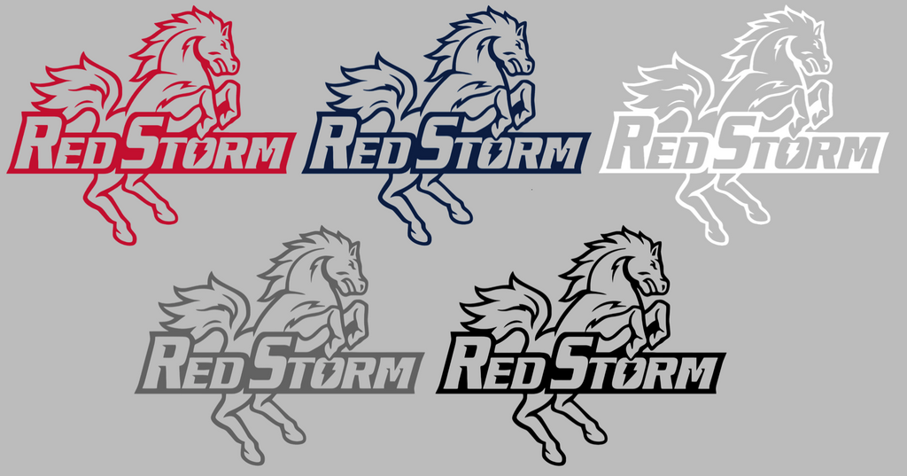 St Johns Red Storm Retro Throwback Logo Premium DieCut Vinyl Decal PICK COLOR & SIZE