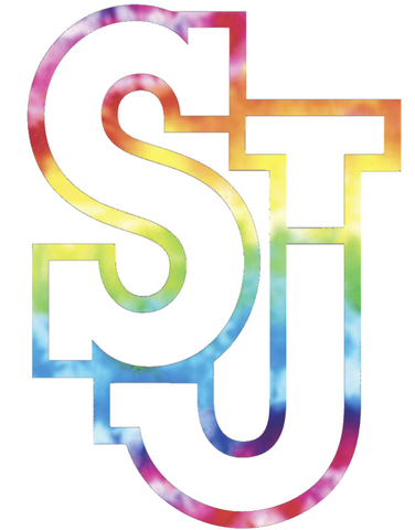 St Johns Red Storm Team Logo Crucial Catch Cancer Tie Dye Vinyl Decal PICK SIZE