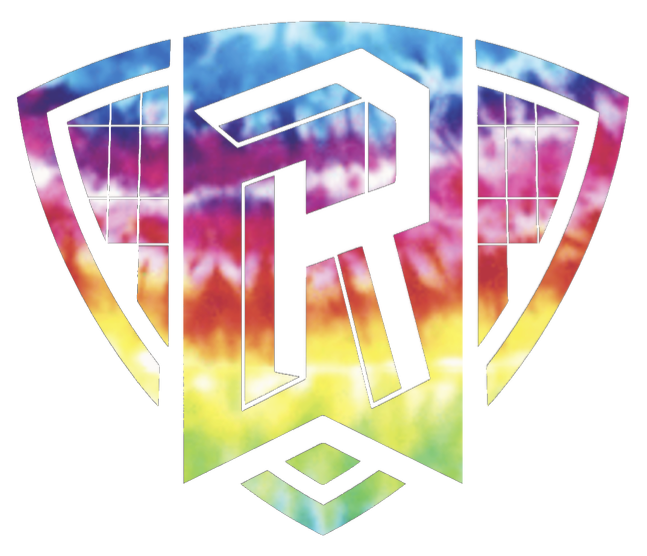 Radford Highlanders Team Logo Crucial Catch Cancer Tie Dye Vinyl Decal PICK SIZE