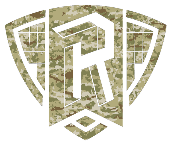 Radford Highlanders Team Logo Salute to Service Camouflage Camo Vinyl Decal PICK SIZE