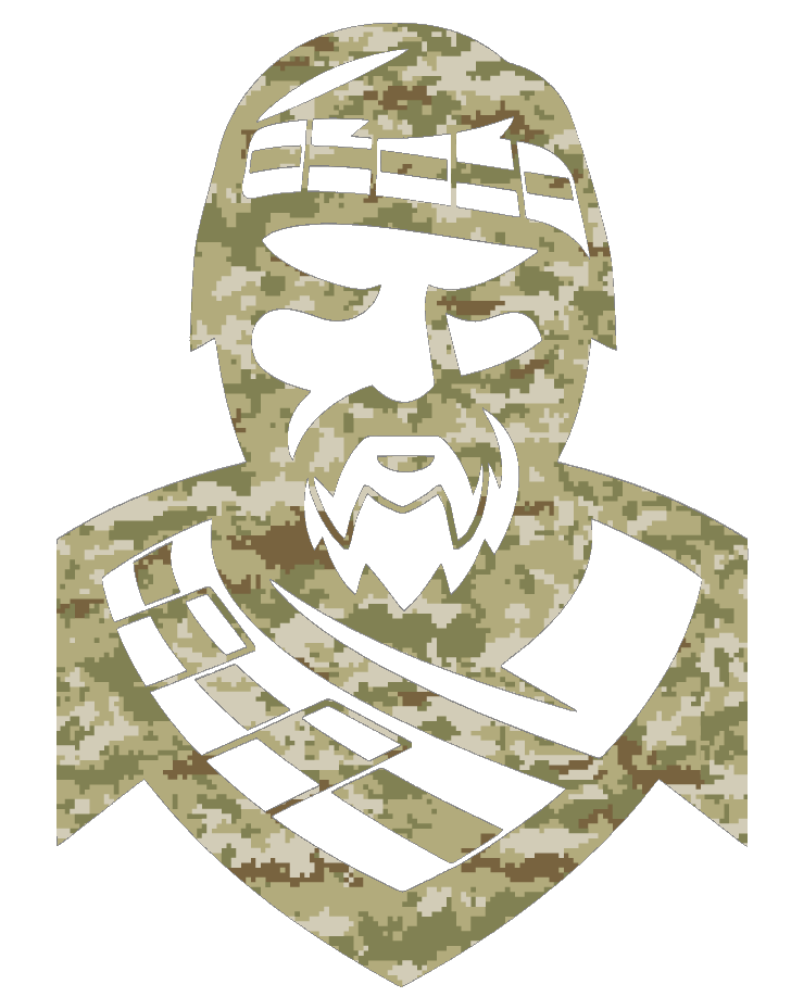 Radford Highlanders Mascot Logo Salute to Service Camouflage Camo Vinyl Decal PICK SIZE