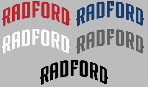 Radford Highlanders Team Name Logo Premium DieCut Vinyl Decal PICK COLOR & SIZE