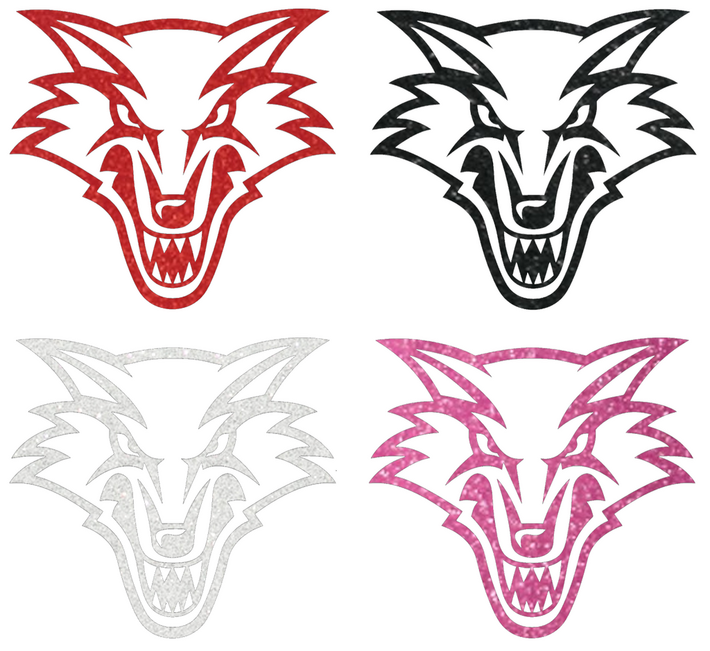 New Mexico Lobos Metallic Sparkle Team Logo Premium DieCut Vinyl Decal PICK COLOR & SIZE