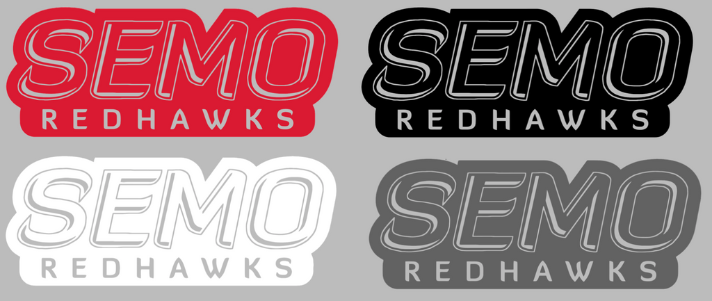 SE Missouri State Redhawks Team Name Logo Premium DieCut Vinyl Decal PICK COLOR & SIZE