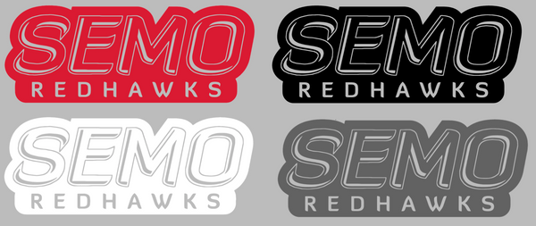 SE Missouri State Redhawks Team Name Logo Premium DieCut Vinyl Decal PICK COLOR & SIZE