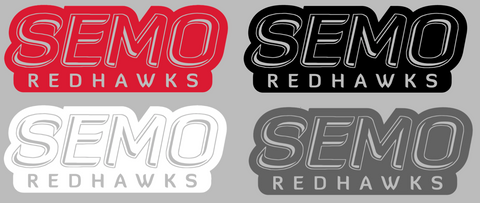 SE Missouri State Redhawks Team Name Logo Premium DieCut Vinyl Decal PICK COLOR & SIZE