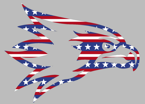 SE Missouri State Redhawks Team Logo Stars & Stripes USA American Flag Vinyl Decal PICK SIZE