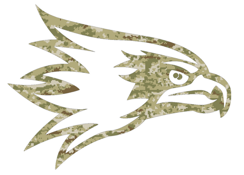 SE Missouri State Redhawks Team Logo Salute to Service Camouflage Camo Vinyl Decal PICK SIZE