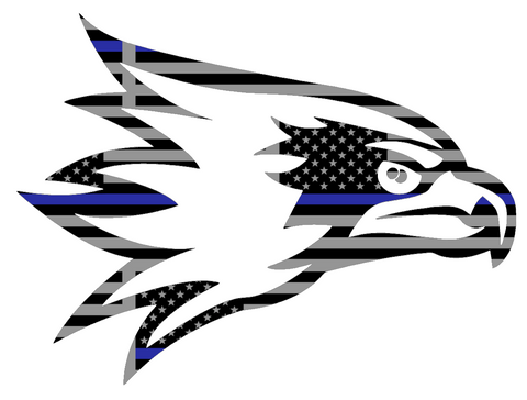 SE Missouri State Redhawks Team Logo Thin Blue Line American Flag Premium DieCut Vinyl Decal PICK SIZE