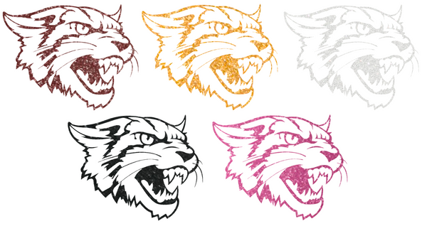 Bethune Cookman Wildcats Metallic Sparkle Mascot Logo Premium DieCut Vinyl Decal PICK COLOR & SIZE