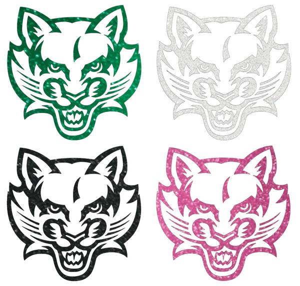 Binghampton Bearcats Metallic Sparkle Team Logo Premium DieCut Vinyl Decal PICK COLOR & SIZE