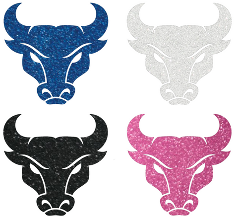 Buffalo Bulls Metallic Sparkle Mascot Logo Premium DieCut Vinyl Decal PICK COLOR & SIZE