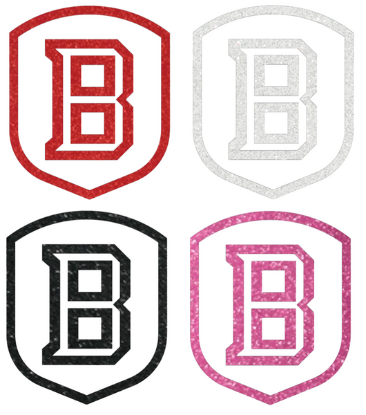 Bradley Braves Metallic Sparkle Team Logo Premium DieCut Vinyl Decal PICK COLOR & SIZE