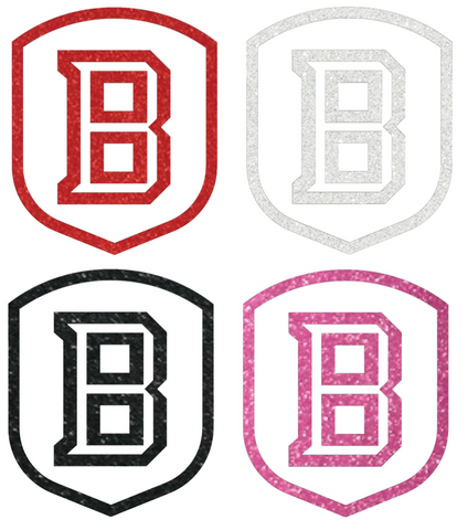 Bradley Braves Metallic Sparkle Team Logo Premium DieCut Vinyl Decal PICK COLOR & SIZE