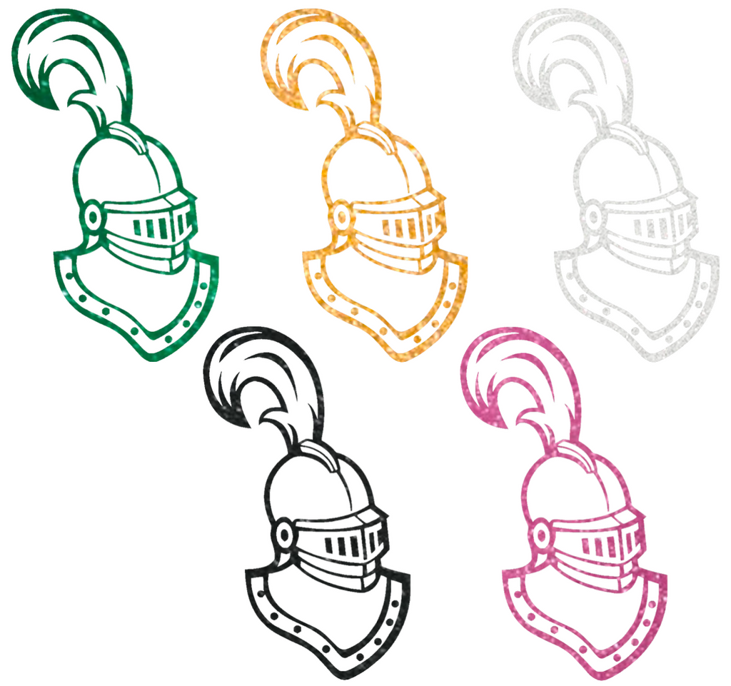 Clarkson Golden Knights Metallic Sparkle Team Logo Premium DieCut Vinyl Decal PICK COLOR & SIZE