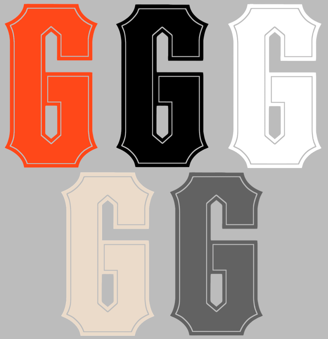 Rico San Francisco Giants Primary Logo Decal - 4x4 Inch Clear Vinyl Sticker For Car, Window