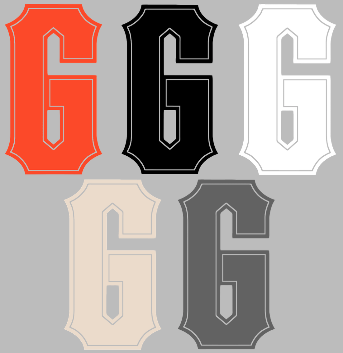 Rico San Francisco Giants Primary Logo Decal - 4x4 Inch Clear Vinyl Sticker For Car, Window