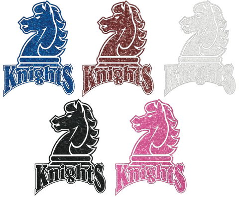Fairleigh Dickinson Knights Metallic Sparkle Alternate Logo Premium DieCut Vinyl Decal PICK COLOR & SIZE