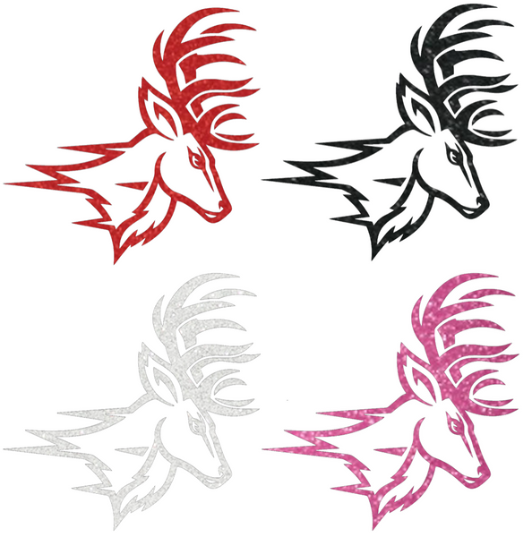 Fairfield Stags Metallic Sparkle Team Logo Premium DieCut Vinyl Decal PICK COLOR & SIZE