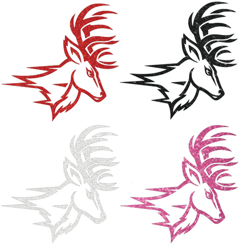 Fairfield Stags Metallic Sparkle Team Logo Premium DieCut Vinyl Decal PICK COLOR & SIZE