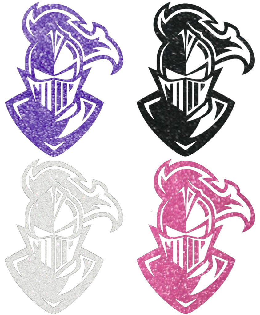 Furman Paladins Metallic Sparkle Mascot Logo Premium DieCut Vinyl Decal PICK COLOR & SIZE