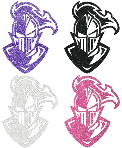 Furman Paladins Metallic Sparkle Mascot Logo Premium DieCut Vinyl Decal PICK COLOR & SIZE