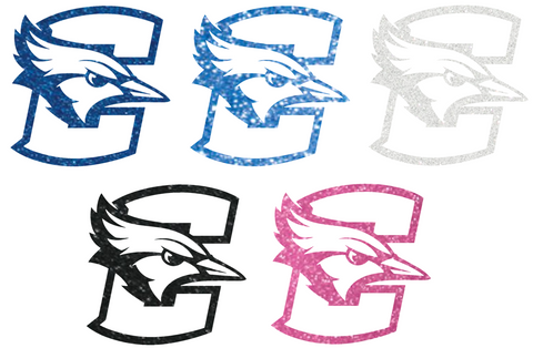 Creighton Blue Jays Metallic Sparkle Team Logo Premium DieCut Vinyl Decal PICK COLOR & SIZE