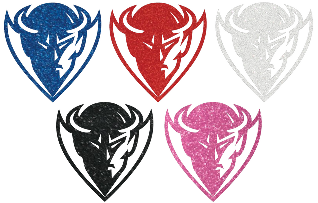 DePaul Blue Demons Metallic Sparkle Team Logo Premium DieCut Vinyl Decal PICK COLOR & SIZE