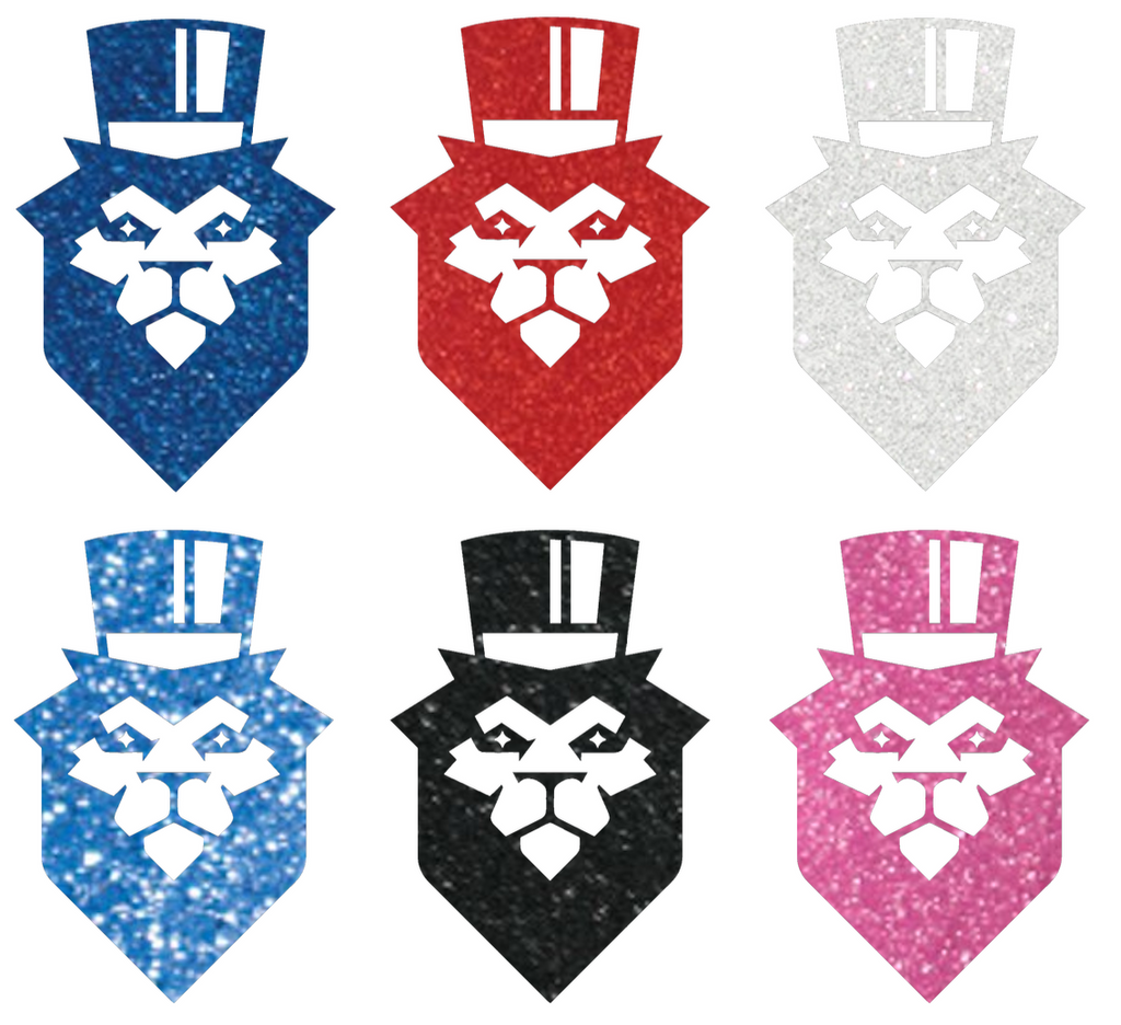 Duquesne Dukes Metallic Sparkle Mascot Logo Premium DieCut Vinyl Decal PICK COLOR & SIZE