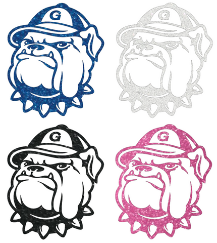 Georgetown Hoyas Metallic Sparkle Mascot Logo Premium DieCut Vinyl Decal PICK COLOR & SIZE