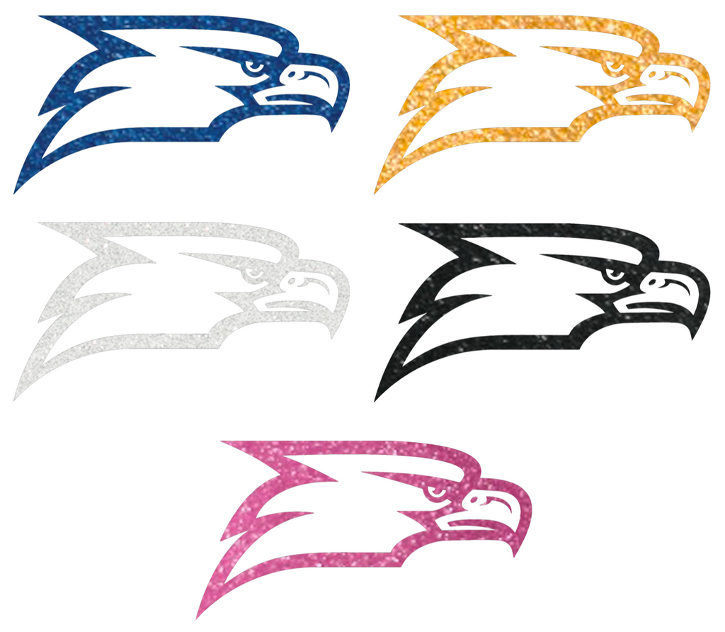 Georgia Southern Eagles Metallic Sparkle Team Logo Premium DieCut Vinyl Decal PICK COLOR & SIZE