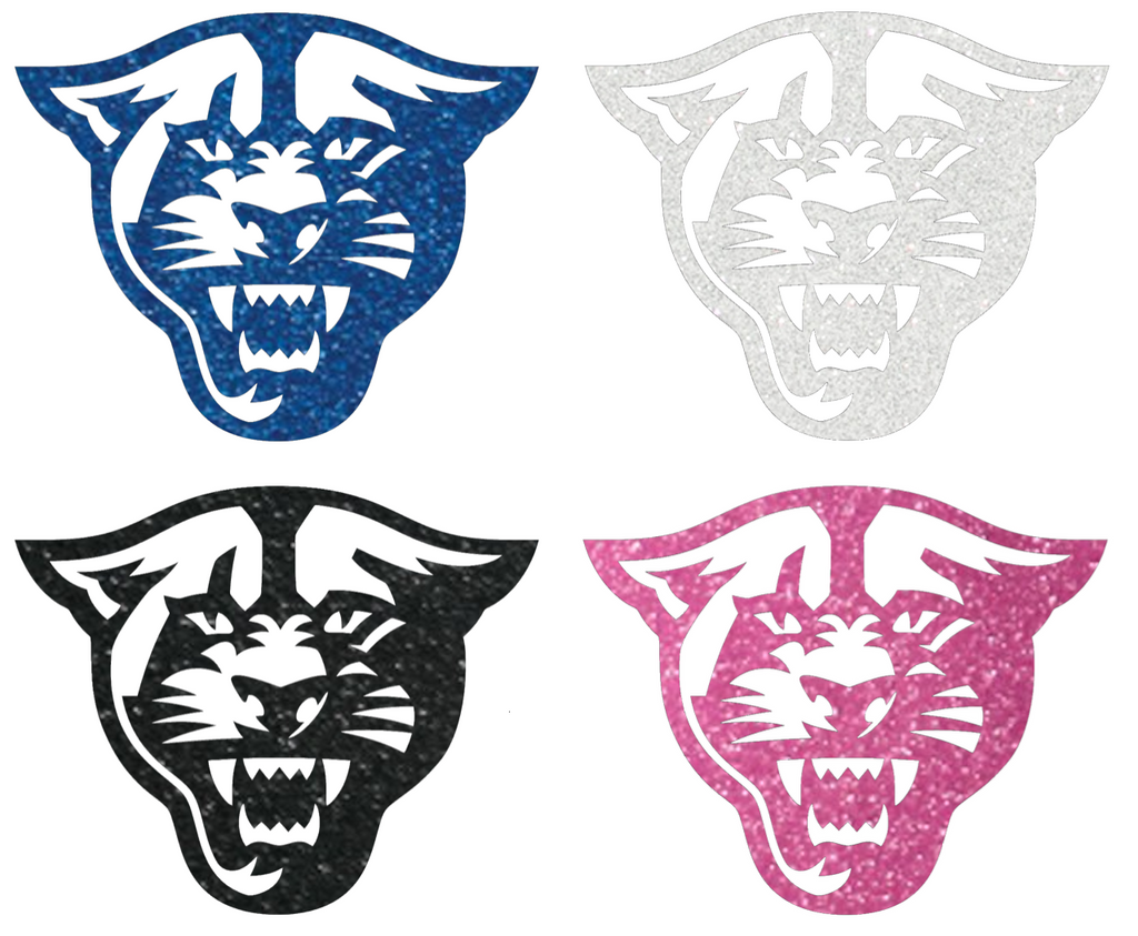 Georgia State Panthers Metallic Sparkle Team Logo Premium DieCut Vinyl Decal PICK COLOR & SIZE