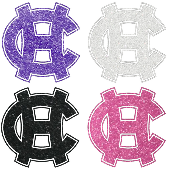 Holy Cross Crusaders Metallic Sparkle HC Logo Premium DieCut Vinyl Decal PICK COLOR & SIZE