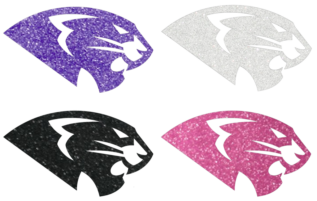 High Point Panthers Metallic Sparkle Mascot Logo Premium DieCut Vinyl Decal PICK COLOR & SIZE