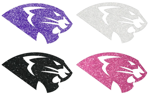 High Point Panthers Metallic Sparkle Mascot Logo Premium DieCut Vinyl Decal PICK COLOR & SIZE