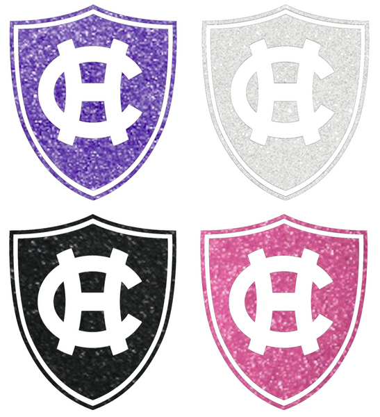 Holy Cross Crusaders Metallic Sparkle Team Logo Premium DieCut Vinyl Decal PICK COLOR & SIZE