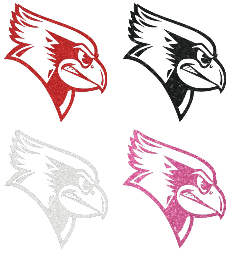 Illinois State Redbirds Metallic Sparkle Team Logo Premium DieCut Vinyl Decal PICK COLOR & SIZE